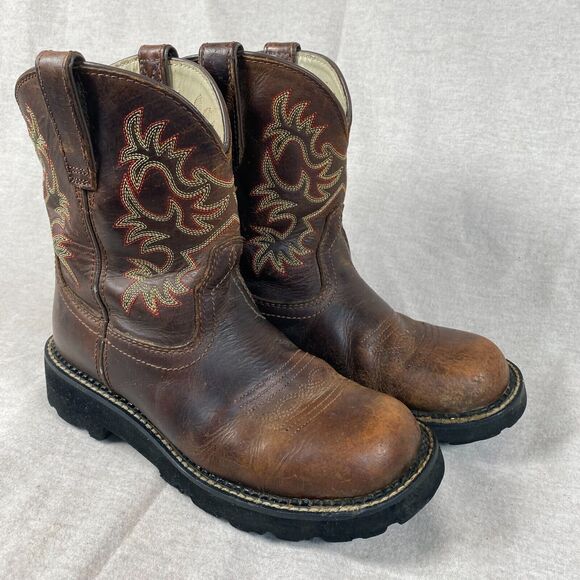 Ariat Shoes - Ariat Womens Fatbaby Heritage Western Boots Size 8.5B Leather Cowboy Country